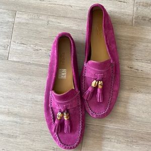 Pink vintage gucci loafers